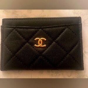 Chanel VIP Card Holder Wallet Gold